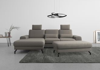 Sit&more Ecksofa »Cinturo L-Form« inklusive Sitztiefenverstellung und Federkern, Sitzhöhe 45 cm