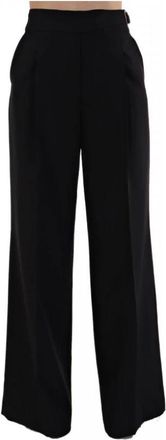 Liu Jo Ca 4200 T2200 Broek - Dames - Wijde Broeken - Zwart - L - Broeken