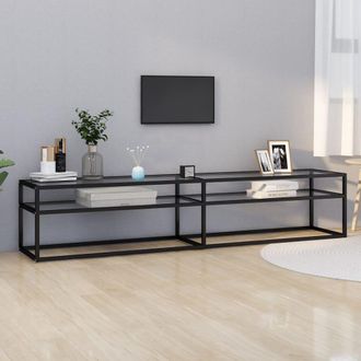 vidaXL Vidaxl - Mueble Para Tv Vidrio Templado Transparente 200x40x40,5 Cm