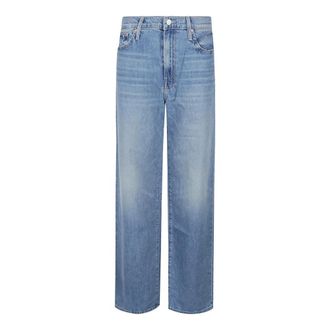 Mother Straight Fit Jeans, female, Blue, W27, Sneak Jeans for Dodging