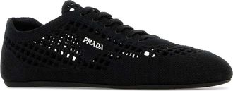 Prada Womens Collapse Sneaker Black Fabric