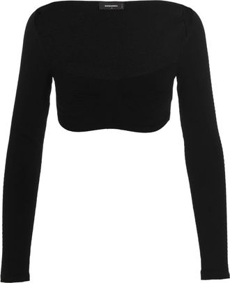 Dsquared2 Ribbed Cropped Sweater