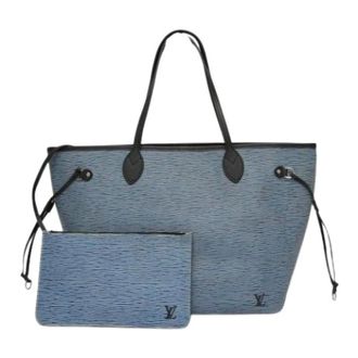 Louis Vuitton Pre-owned Tote Bags, female, Blue, Size: ONE SIZE Pre-owned Neverfull MM Tote Bag