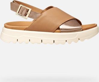 Geox Xand 2.1s Woman Beige/dark Beige, Size: 35