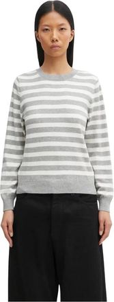 Barbour Truien & Vesten, Dames, Grijs, M, Katoen, Lois Gebreide Trui