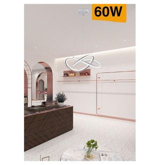 Trade Shop Trade Shop Traesio - Trade Shop - Lampadario Led Moderno Intrecciato Lampada Soffitto 60w Luce 3000k 6500k 4000k A50b