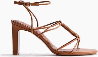 H&M Heeled strappy sandals in Brown at Nordstrom, Size 10