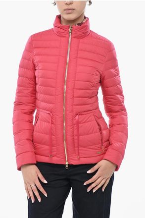 Woolrich Quilted Puffer Jacket HIBISCUS with Gold Zip size Xs