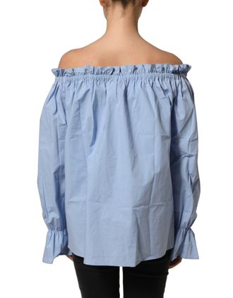 L'autre Chose Cotton Off Shoulder Long Sleeves Womens Top (Pre-Owned)