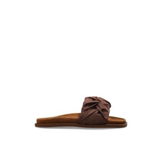 INUIKII Sliders, female, Brown, Size: 10 US Fjord Flower Slide