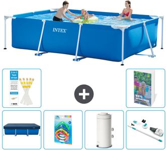 Intex Piscina Con Estructura Rectangular - 300x200x75 Cm - 7-piezas S95