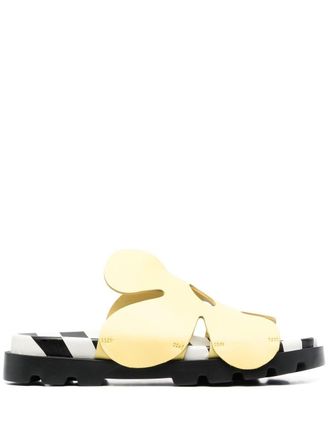 Camper Sandalen met bloemdetail - Geel