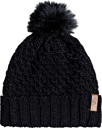 Roxy Blizzard Pompom Beanie in True Black at Nordstrom