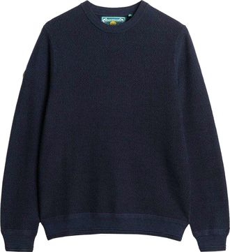Superdry Katoen Textuur Trui Gehaakte Trui