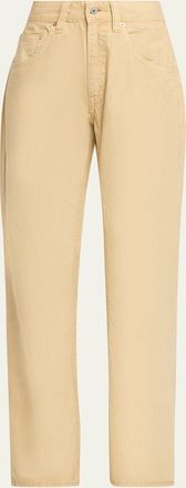 6397 Slim Bootcut Cotton Canvas Trousers