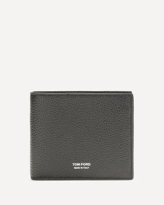 Tom Ford T Line bifold Wallet in grained leather Male UNI