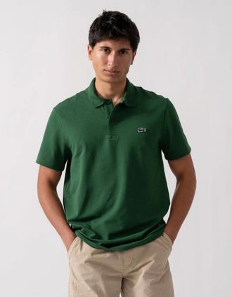 Lacoste Mens Lacoste Short Sleeved Mens Polo Shirt - Green 132 - Size: 42