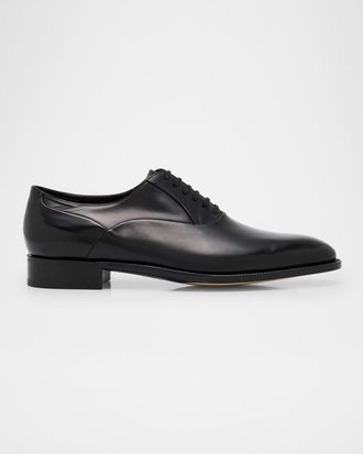 John Lobb Men & apos;s Edgar Leather Oxford Derby Shoes with Shoe Tree
