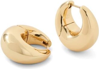 Jennifer Fisher Dylan Mini Dome Huggie Hoop Earrings in Yellow Gold at Nordstrom