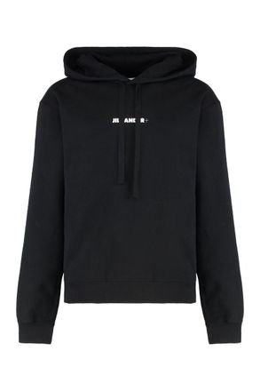 Jil Sander Logo Cotton Hoodie