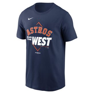Nike Houston Astros 2026 AL West Division Champions Nike Mens MLB T-Shirt in Blue | N19944BHUW-HX8