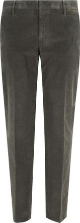 Dondup Spirit Patroon Zandkleurige Geribbelde Broek - Heren - Slim Fit Broeken - Groen - W29 - Broeken