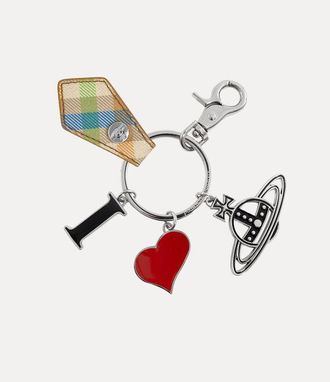 Vivienne Westwood I Love Orb Keyring Buccia Darancia Heather-plaid One Size Unisex