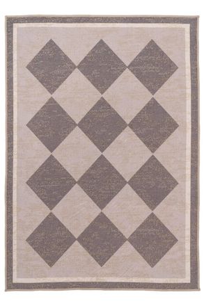 Kukoon Machine Washable Natural Jute Blend Harlequin Beige Area Rug | Size: 240 cm x 330 cm