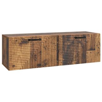 vidaXL Mueble Para Tv De Pared Madera Envejecida 98 X 31 X 30 Cm Vidaxl