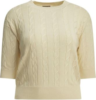 Rakk&igrave; Maglione girocollo Almeria - - Knitwear - Donna - Bianco - XL