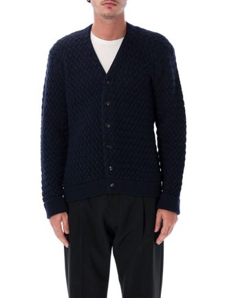 Bottega Veneta Midnight Blue Knitted Cardigan