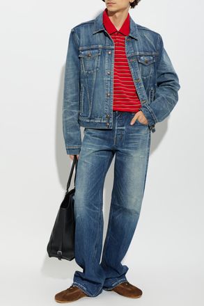 Alexander McQueen Jeans With Vintage Effect, Mens, Blue