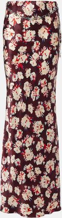 Paco Rabanne Chain-detail floral silk maxi skirt