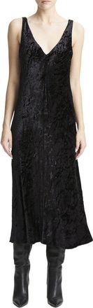 Vince Luxe Textured Velvet Slip Dress