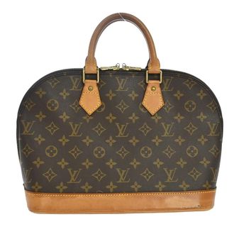 Louis Vuitton Alma Monogram Brown Canvas Handbag (Pre-Owned)