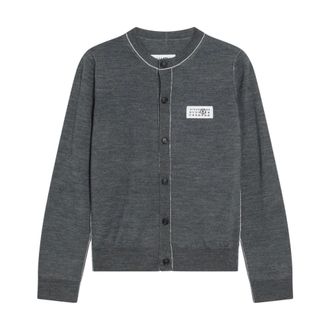 Maison Margiela Dames, Truien, Grijs, Maat: M Wol