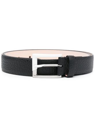 Maison Margiela grained leather belt - Black