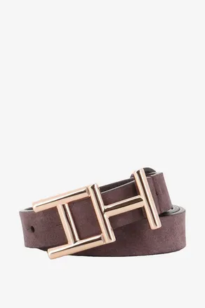 Hemisphere Gürtel aus Wildleder mit Monogrammschnalle - 2 cm