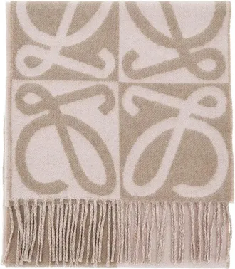 Loewe Wool and cashmere scarf Woman One Size
