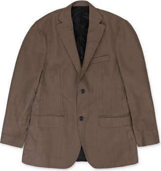 Cobra BROWN HOUNDSTOOTH NOTCH LAPEL BLAZER