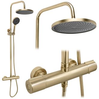 Rea Conjunto De Ducha Rea Avanti Brush Gold