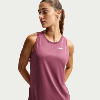 Nike Womens Dri-FIT Training Tank Top in Red | DX0701-656
