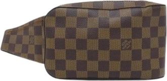 Louis Vuitton Pre-owned Geronimos Damier Schoudertas - Heren - Vintage Heuptassen - Bruin - ONE Size - Vintage