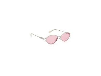 Quay Formal Affair Adorned Fashion Sunglasses Silver/Pink, Plastic