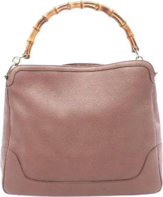 Gucci Pre-owned Diana Leren Schoudertas - Dames - Vintage Handtas - Roze - ONE Size - Leer - Vintage