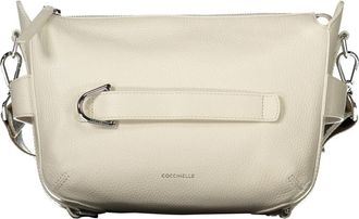Coccinelle Gretel Ribbon Bag - Dames - Schoudertassen - Wit - ONE Size - Leer - Tassen