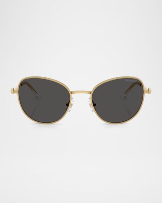 Swarovski SK7032 Crystal Metal Round Sunglasses