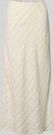 Sams&oslash;e & Sams&oslash;e Leinenrock in A-Linie in Ecru, Gr&ouml;&szlig;e XL