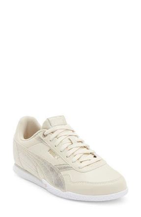 Puma Bella Donna Metallic Whisper Sneaker in Alpine Snow/Puma Gold at Nordstrom Rack, Size 10.5