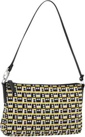 Bally Pre-owned Shoulder Bags, female, Multicolor, Size: ONE SIZE Pre-owned Canvas Shoulder Bag